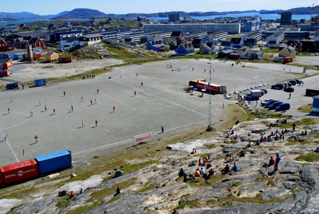 Nietypowe stadiony - stadion na Grenlandii