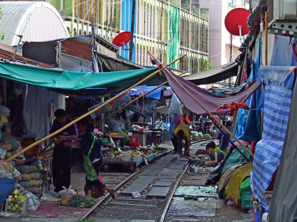 szalony targ w Tajlandii