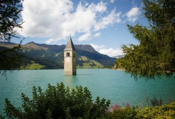 Reschensee Tyrol Południowy Włochy