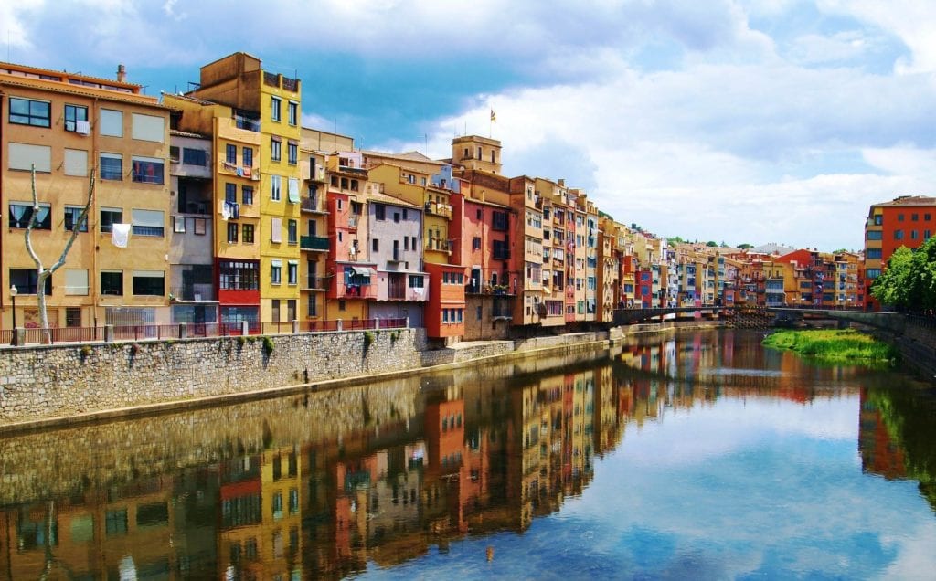 Kolorowe domy Onyar Girona