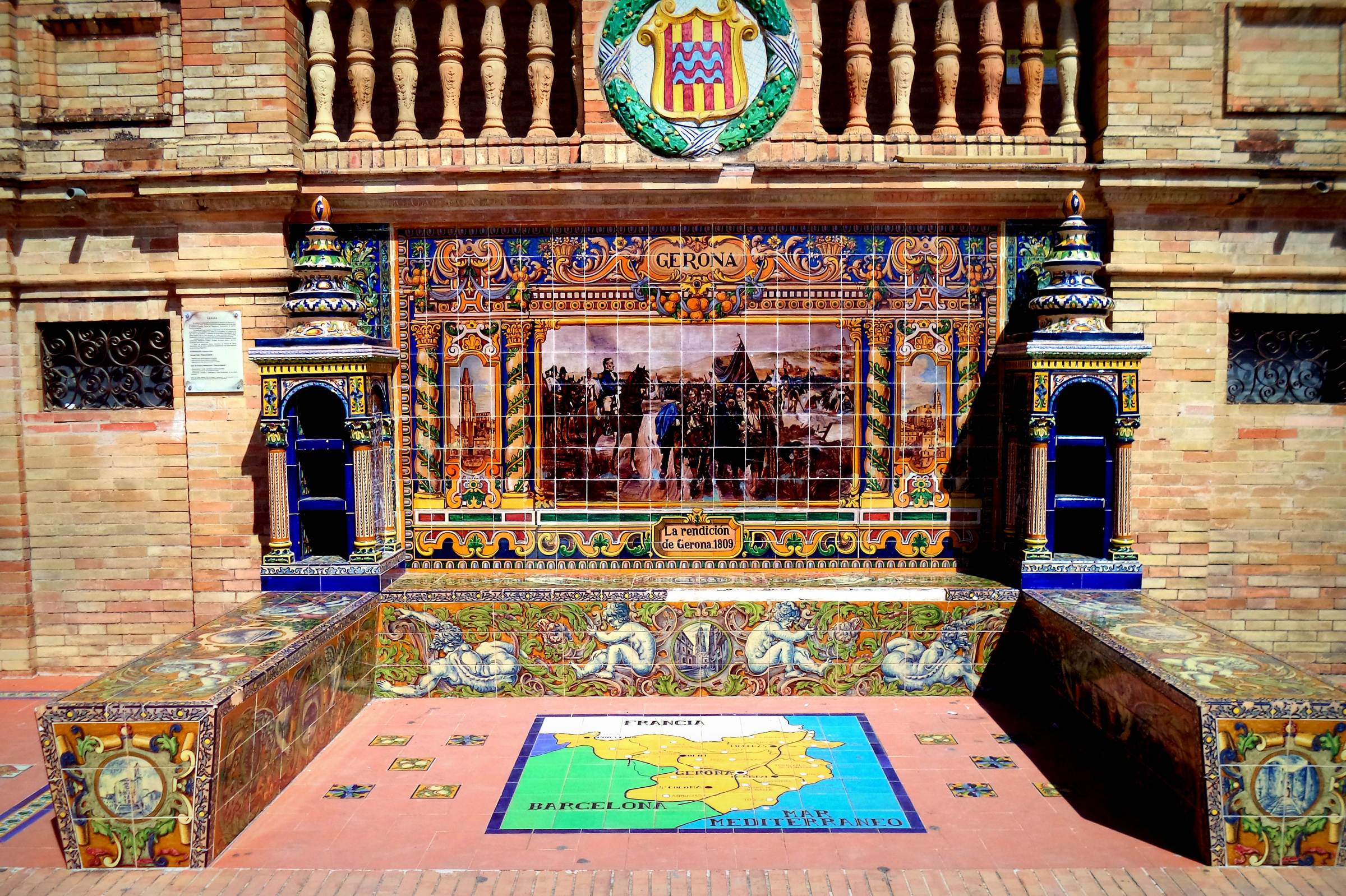 Azulejos plaza de espana - zwiedzanie Andaluzji