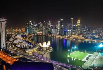 Singapur Panorama Marina bay