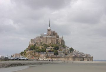 Mont Saint-Michel podczas odpływu